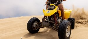 ATV in sand dune
