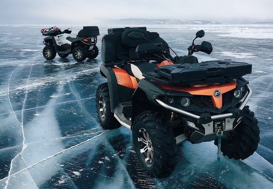 ATV on the ice